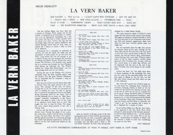 LaVern Baker : Rock & Roll (CD, Comp, RE)
