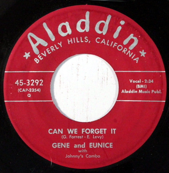 Gene And Eunice With Johnny's Combo : Flim Flam / Can We Forget It (7", Single)