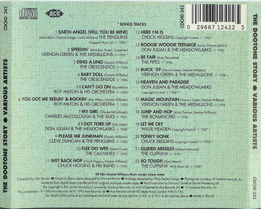 Various : The Dootone Story (CD, Comp)