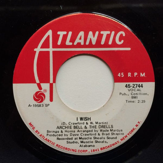 Archie Bell & The Drells : Get It From The Bottom / I Wish (7", Single, Promo, SP )