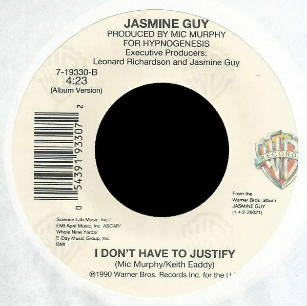 Jasmine Guy : Just Want To Hold You (7")