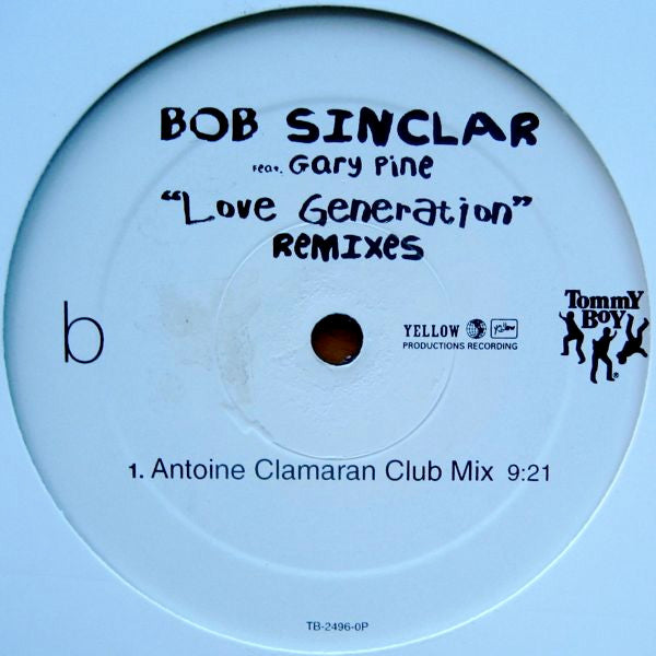 Bob Sinclar Feat. Gary "Nesta" Pine : Love Generation (Remixes) (12", Promo)