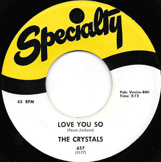 The Crystals (4) : In The Deep / Love You So (7", Single, RE)