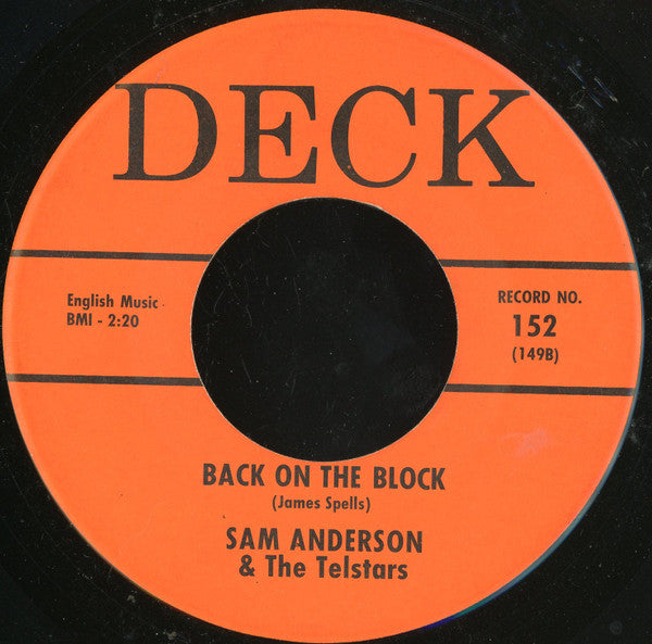 Sam Anderson And The Telstars : Standing At The Edge Of The Sea (7")