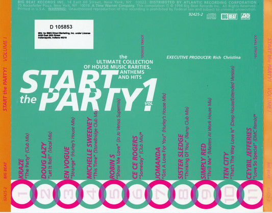 Various : Start The Party! Volume 1 (CD, Comp, Club)