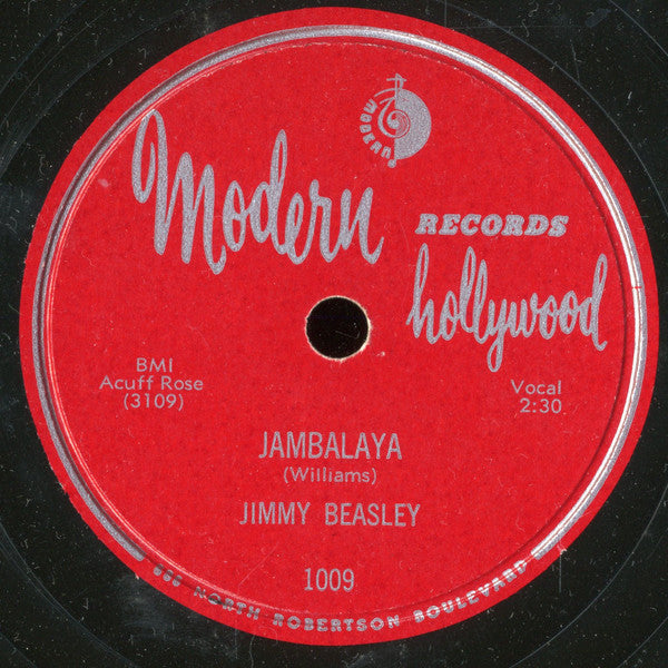 Jimmy Beasley : My Happiness / Jambalaya (10", Single)