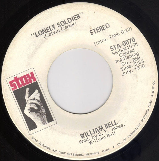 William Bell : Lonely Soldier (7", Single)