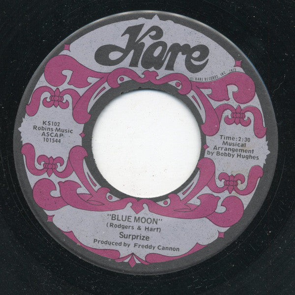 Surprize (2) : Denise/Blue Moon (7", Single)