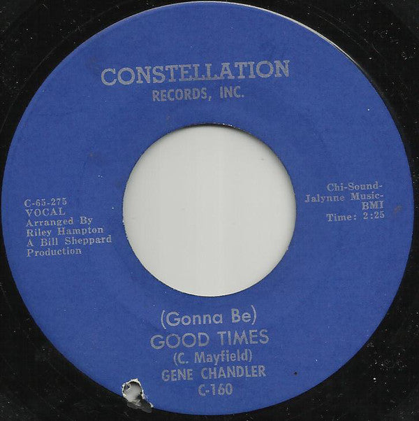 Gene Chandler : No One Can Love You (Like I Do) / (Gonna Be) Good Times (7", Single)