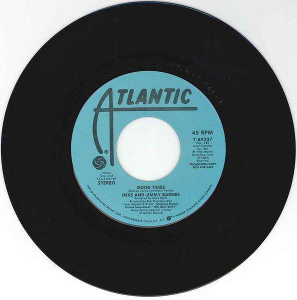 INXS And Jimmy Barnes : Good Times (7", Single, Promo)
