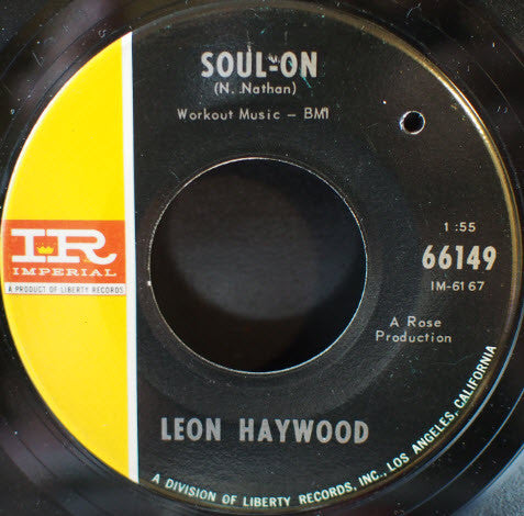 Leon Haywood : 1-2-3 / Soul On (7", Single)