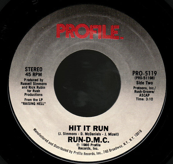 Run-DMC : You Be Illin' / Hit It Run (7", Single, Styrene, Gra)