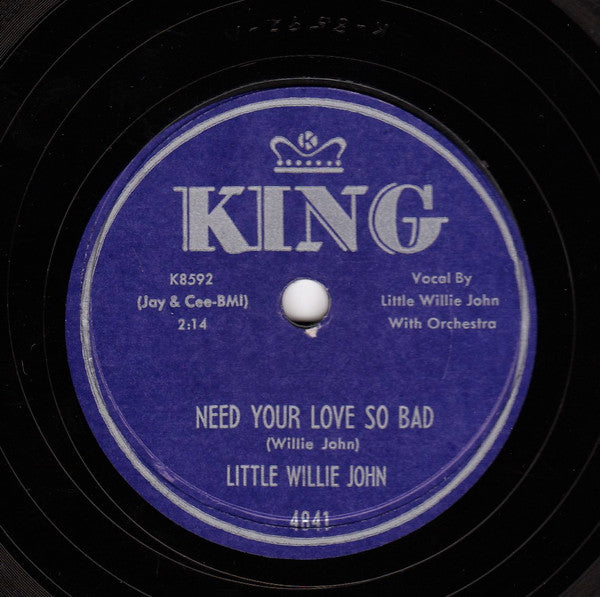 Little Willie John : Home At Last / Need Your Love So Bad (Shellac, 10")