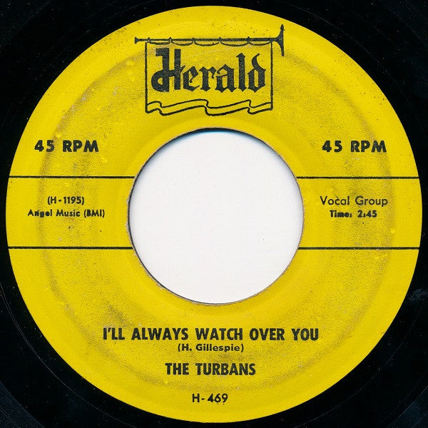 The Turbans : Sister Sookey / I'll Always Watch Over You (7", Single)