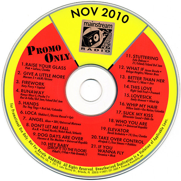 Various : Promo Only Mainstream Radio: November 2010 (CD, Comp, Promo)