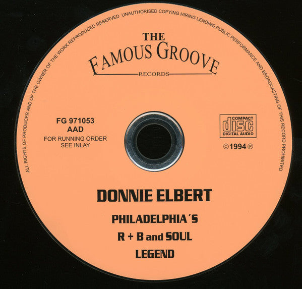 Donnie Elbert : Philadelphia's R + B And Soul Legend (CD, Comp)