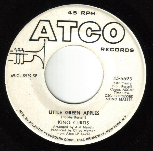 King Curtis : La Jeanne / Little Green Apples (7", Promo)