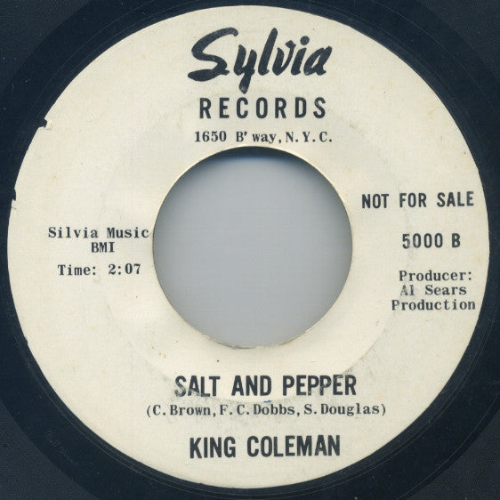 King Coleman : Just A Little Bit Of Love / Salt And Pepper (7", Promo, Styrene)