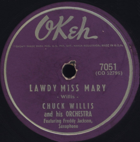 Chuck Willis & His Orchestra : Love-Struck / Lawdy Miss Mary (10")
