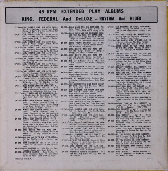 The Charms : Hits By The Charms (7", EP)