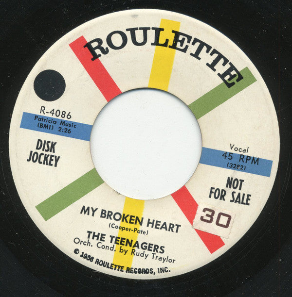 The Teenagers : Mama Wanna Rock / My Broken Heart (7", Promo)