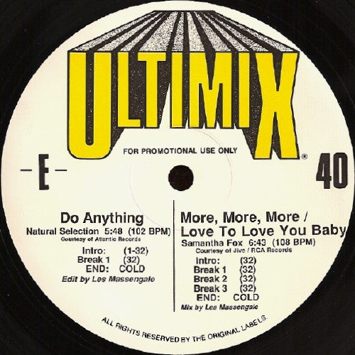 Various : Ultimix 40 (3x12", Comp, Promo)