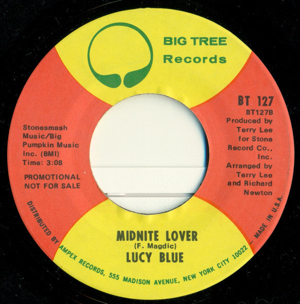 Lucy Blue : Steal My Heart Away / Midnite Lover (7", Single, Promo)