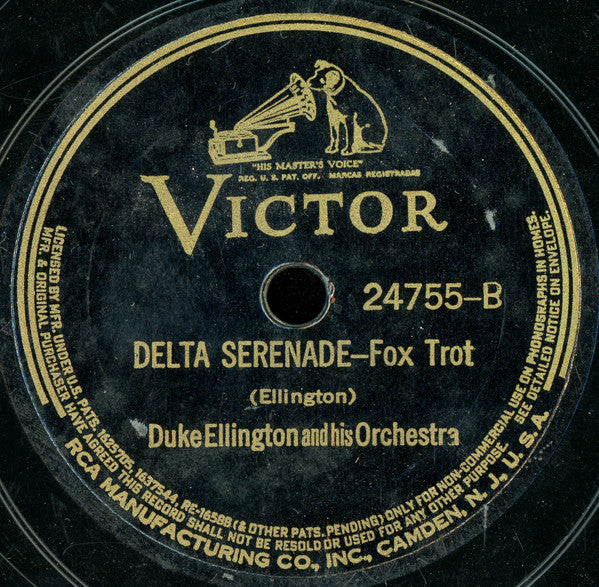 Duke Ellington And His Orchestra : Solitude / Delta Serenade (Shellac, 10", RP, Ind)