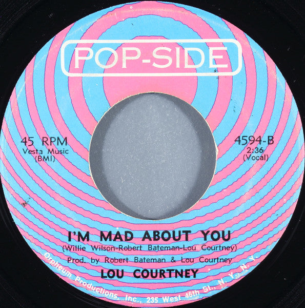 Lou Courtney : Hey Joyce / I'm Mad About You (7", Single)