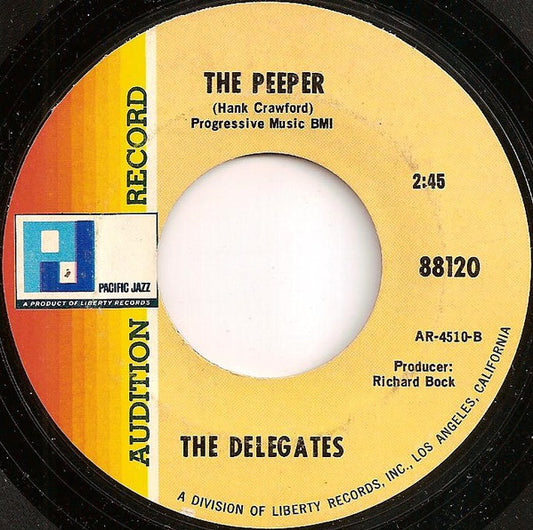 Billy Larkin And The Delegates : Pigmy Part I (7", Single, Promo, Styrene)