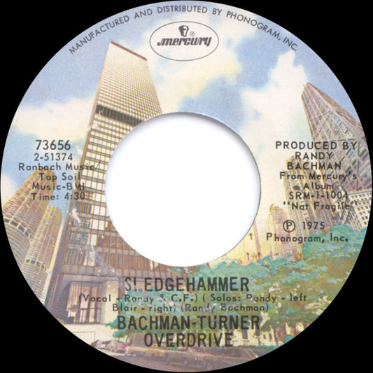 Bachman-Turner Overdrive : Roll On Down The Highway (7", Styrene, PRC)