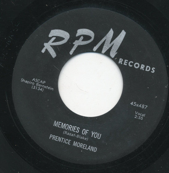 Prentice Moreland : Marie My Love / Memories Of You (7", Single)