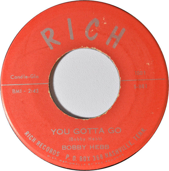 Bobby Hebb : Night Train To Memphis / You Gotta Go (7", Single)