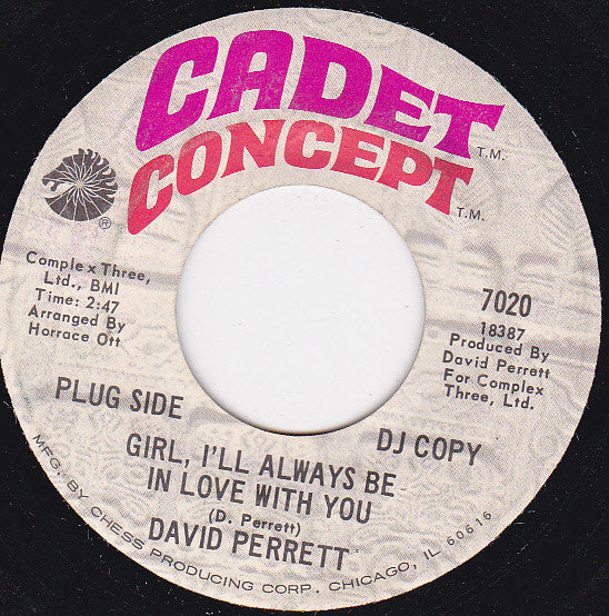David Perrett : Girl, I'll Always Be In Love With You / Soul President (7", Single, Promo)