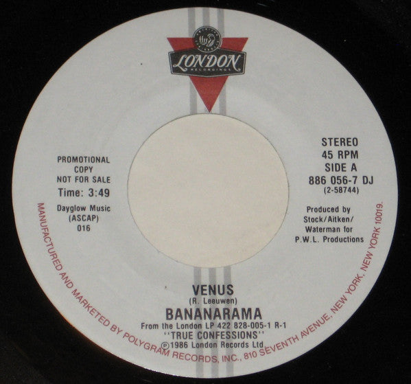 Bananarama : Venus (7", Promo)