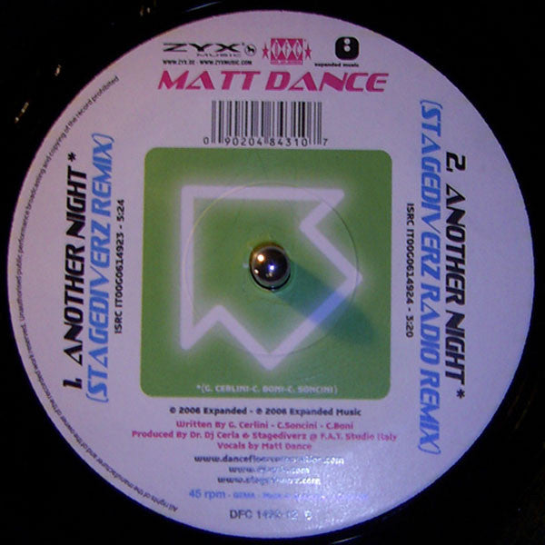 Matt Dance : Another Night (12")