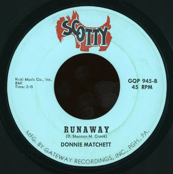 Donnie Matchett : Come On Baby / Runaway (7")