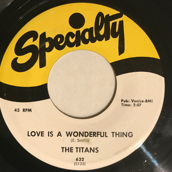 The Titans (3) : Arlene / Love Is A Wonderful Thing (7", Single)
