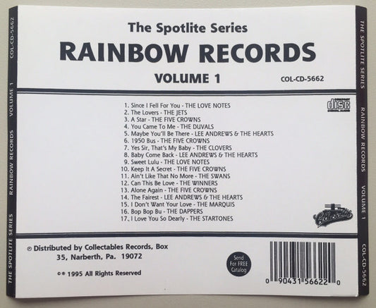 Various : Spotlite On Rainbow Records, Volume 1 (CD, Comp, RE)