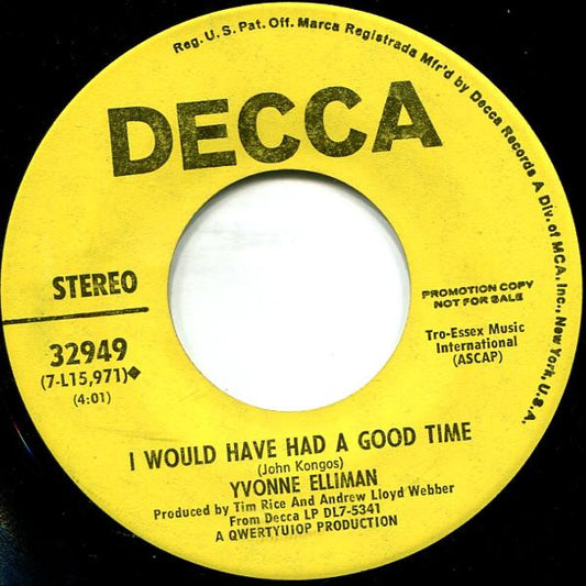 Yvonne Elliman : Can't Find My Way Home (7", Single, Promo)