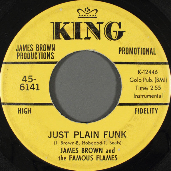 James Brown & The Famous Flames : I Guess I'll Have To Cry, Cry, Cry / Just Plain Funk (7", Promo, Roc)
