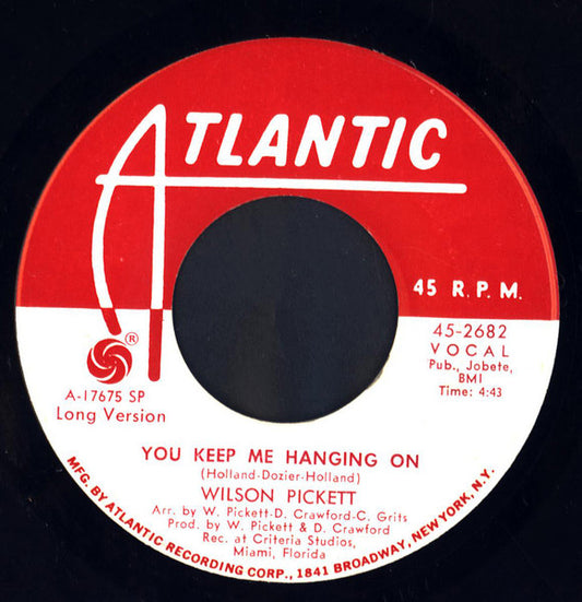 Wilson Pickett : You Keep Me Hanging On (7", Single, Promo, SP-)