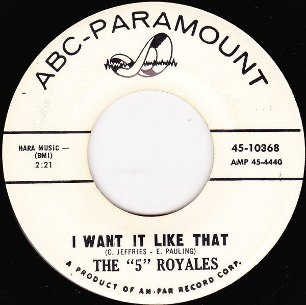 The 5 Royales : What's In The Heart (7", Single)