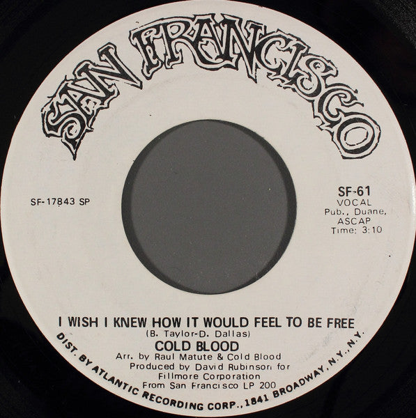 Cold Blood : I'm A Good Woman (7", Promo, SP )