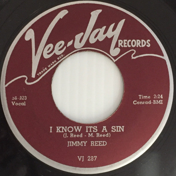 Jimmy Reed : Down In Virginia / I Know Its A Sin (7", Single)