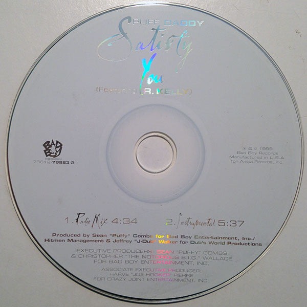 Puff Daddy Featuring R. Kelly : Satisfy You (CD, Single)