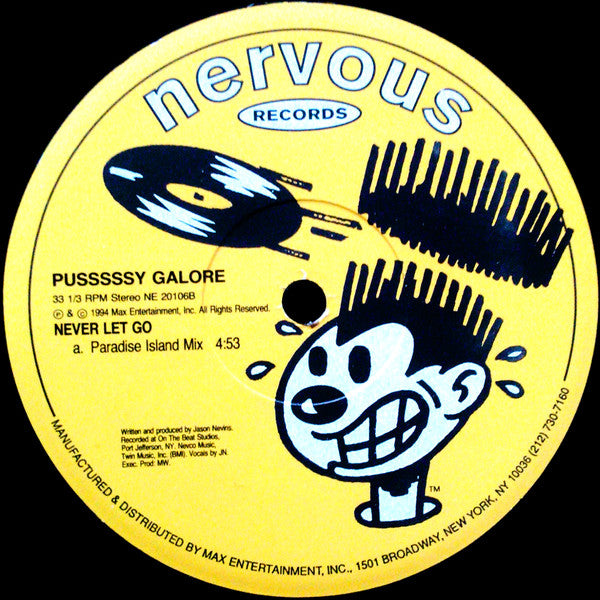 Pusssssy Galore : Never Let Go (12")