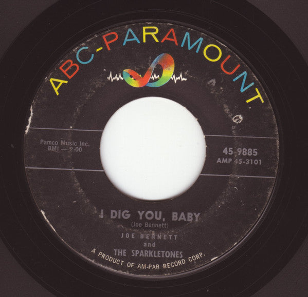 Joe Bennett And The Sparkletones : Cotton Pickin' Rocker / I Dig You, Baby (7", Styrene)