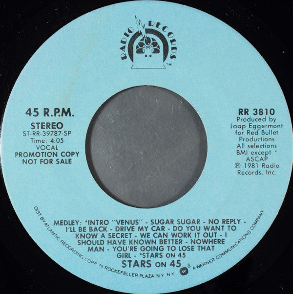 Stars On 45 : Stars On 45 (7", Promo)