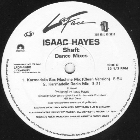 Isaac Hayes : Shaft (Dance Mixes) (2x12", Promo)